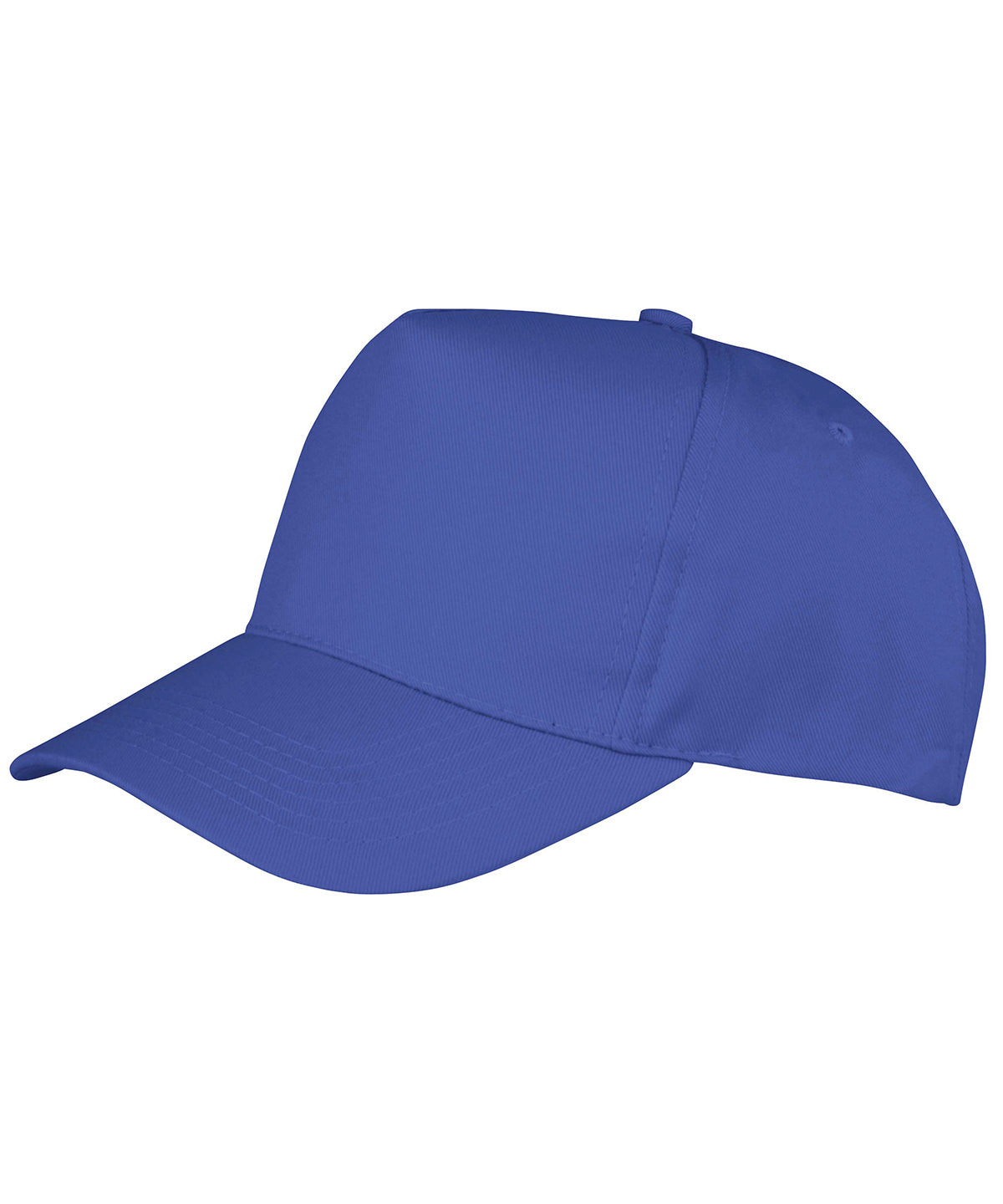 Tryck din logga på Kepsar från Result Headwear - Anpassa Boston 5-panel skrivarkeps i polycotton i färgen Royal One Size för företag, föreningar och privatpersoner