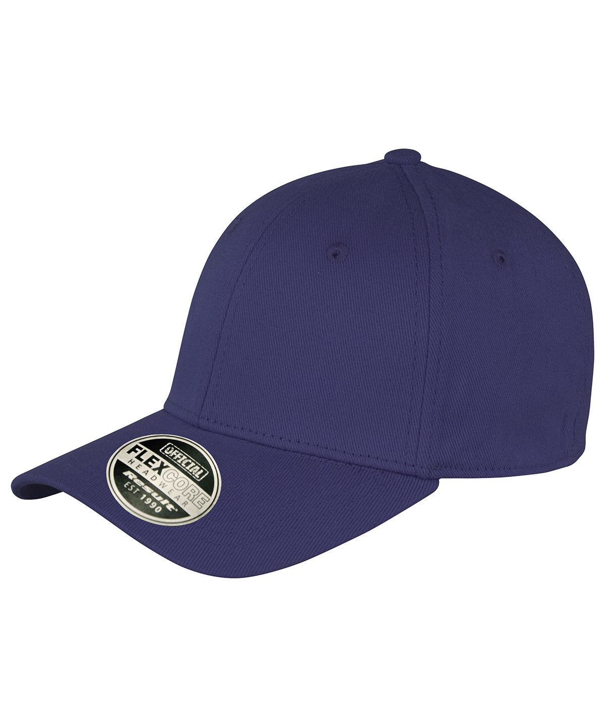 Tryck din logga på Kepsar från Result Headwear - Anpassa Kansas flex cap i färgen Marinblå för företag, föreningar och privatpersoner