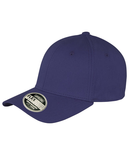 Tryck din logga på Kepsar från Result Headwear - Anpassa Kansas flex cap i färgen Marinblå för företag, föreningar och privatpersoner