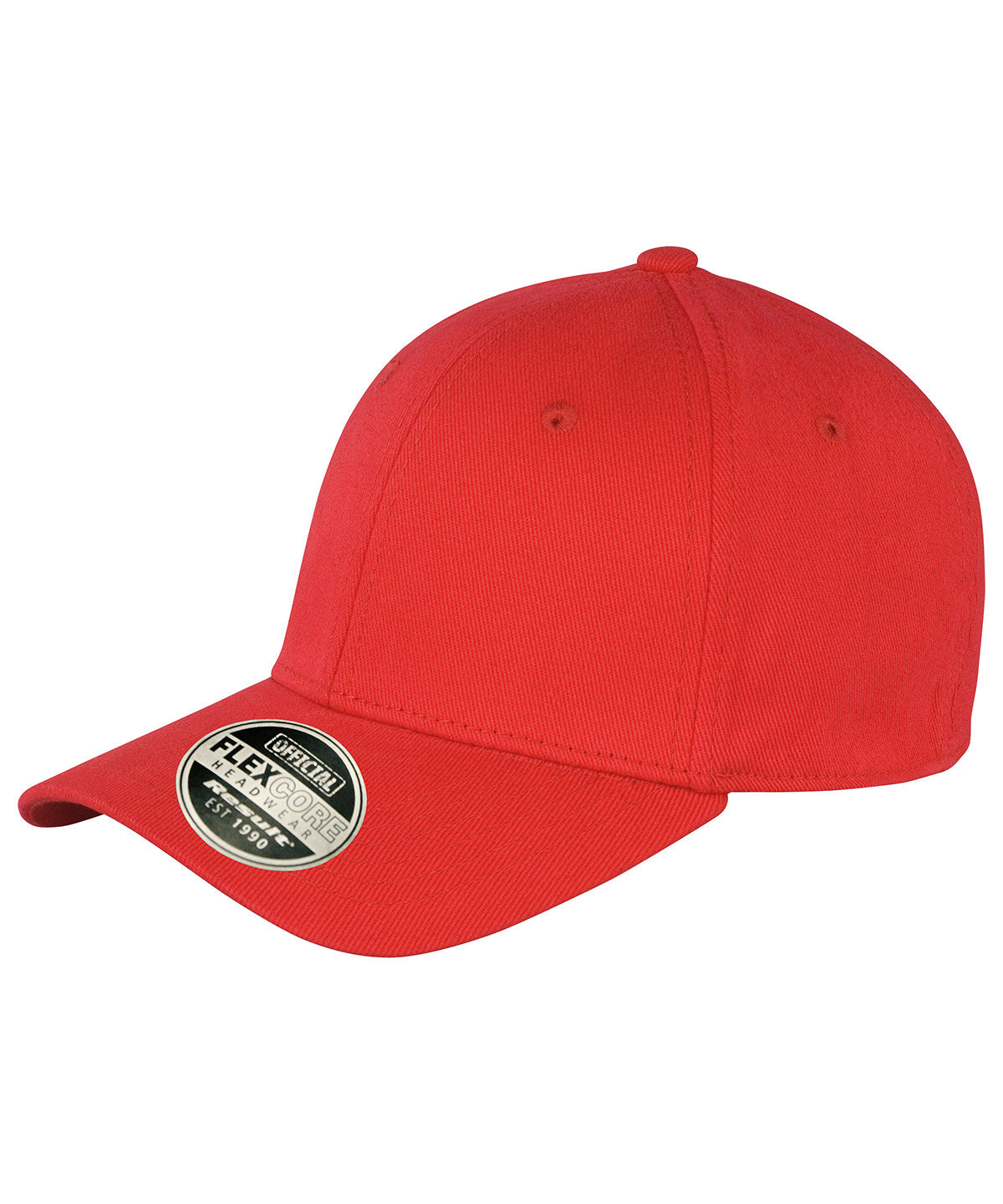 Tryck din logga på Kepsar från Result Headwear - Anpassa Kansas flex cap i färgen Mellan röd för företag, föreningar och privatpersoner