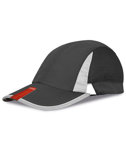 Tryck din logga på Kepsar från Result Headwear - Anpassa Sportkeps i färgen Svart One Size för företag, föreningar och privatpersoner
