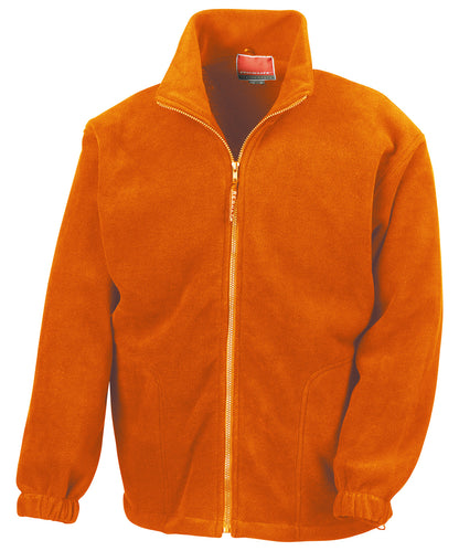 Tryck din logga på Fleece från Result - Anpassa PolarTherm jacka i färgen Mellan Orange för företag, föreningar och privatpersoner