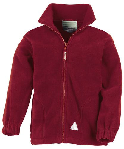 Tryck din logga på Fleece från Result - Anpassa Junior PolarTherm-jacka i färgen Burgundy för företag, föreningar och privatpersoner