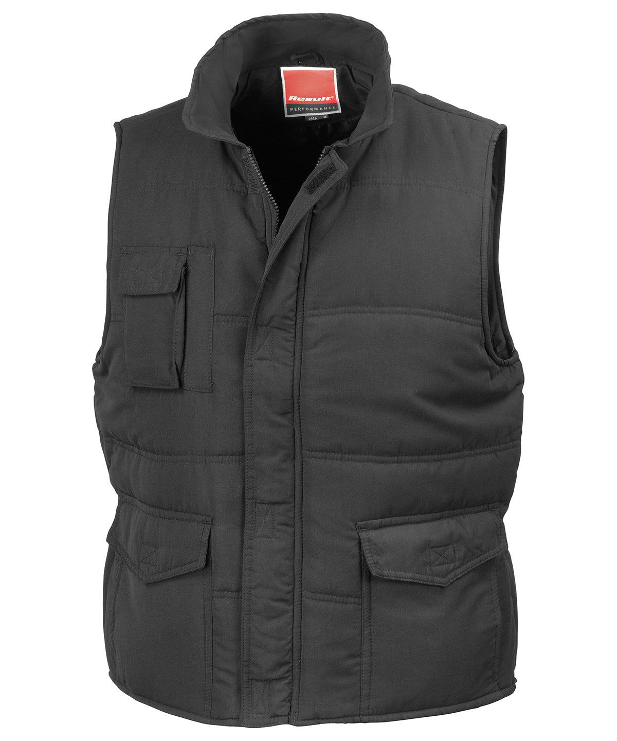 Tryck din logga på Termovästar från Result - Anpassa Kampanj bodywarmer i färgen Svart för företag, föreningar och privatpersoner