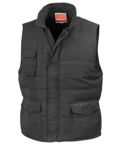 Tryck din logga på Termovästar från Result - Anpassa Kampanj bodywarmer i färgen Svart för företag, föreningar och privatpersoner