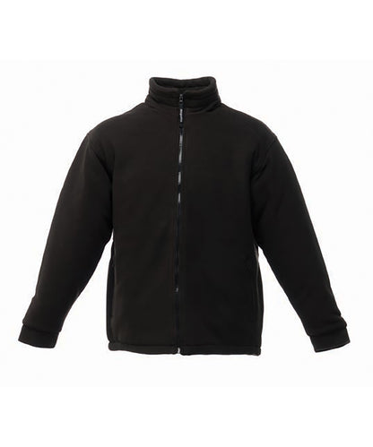 Tryck din logga på Fleece från Regatta Professional - Anpassa Asgard II quiltad fleece i färgen Svart för företag, föreningar och privatpersoner