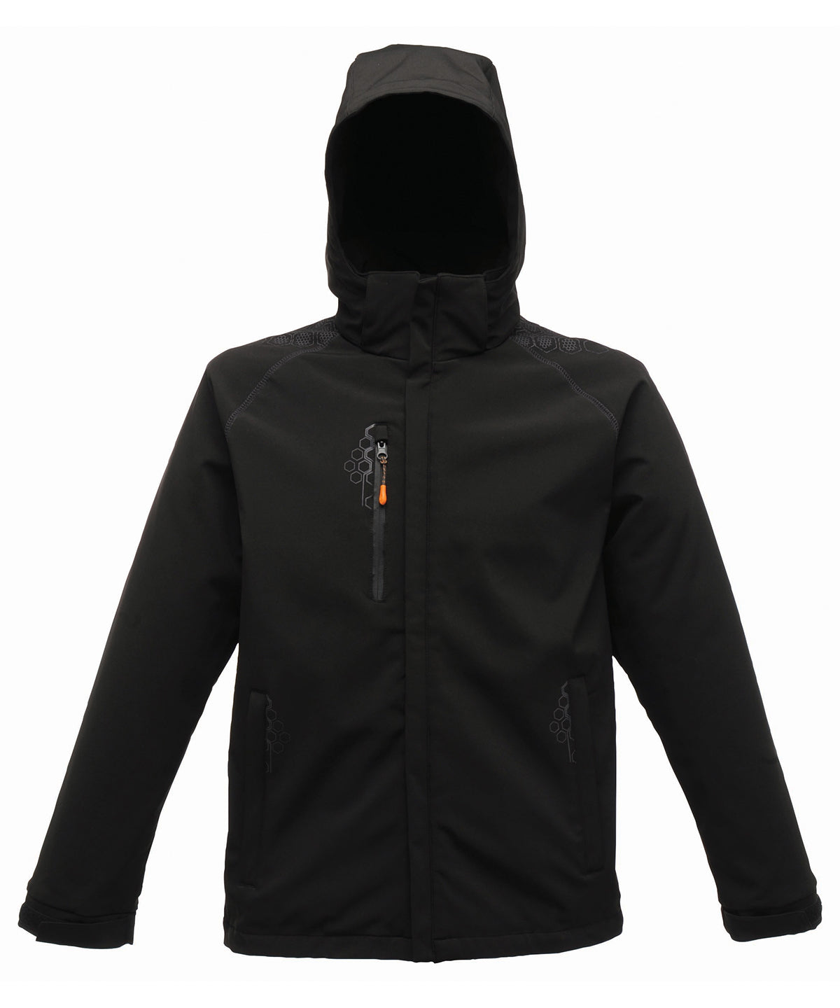 Tryck din logga på Softshelljackor från Regatta Professional - Anpassa Repeller softshell i färgen Svart för företag, föreningar och privatpersoner