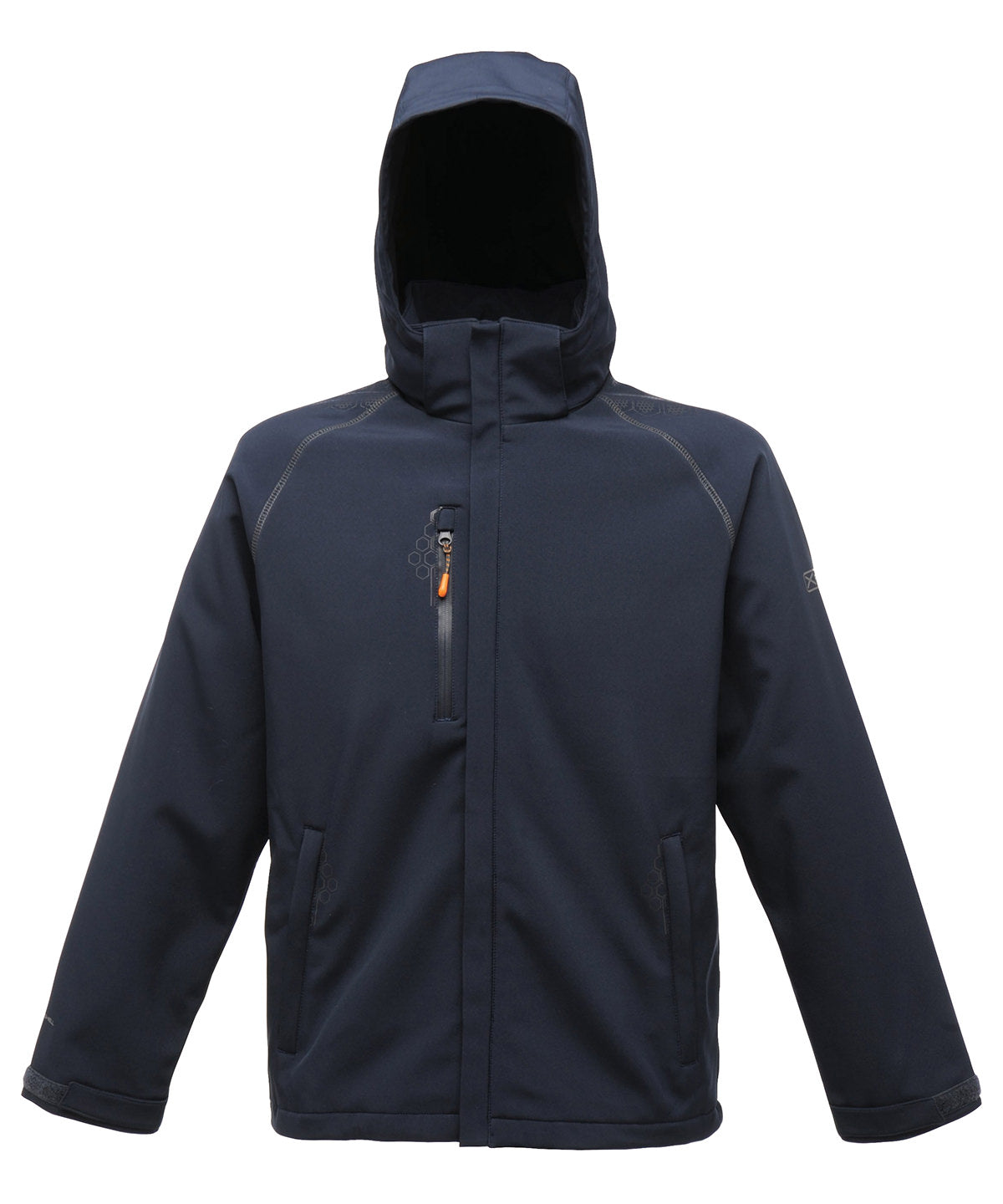 Tryck din logga på Softshelljackor från Regatta Professional - Anpassa Repeller softshell i färgen Marinblå för företag, föreningar och privatpersoner