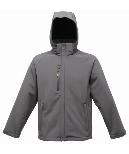 Tryck din logga på Softshelljackor från Regatta Professional - Anpassa Repeller softshell i färgen Mörkgrå för företag, föreningar och privatpersoner