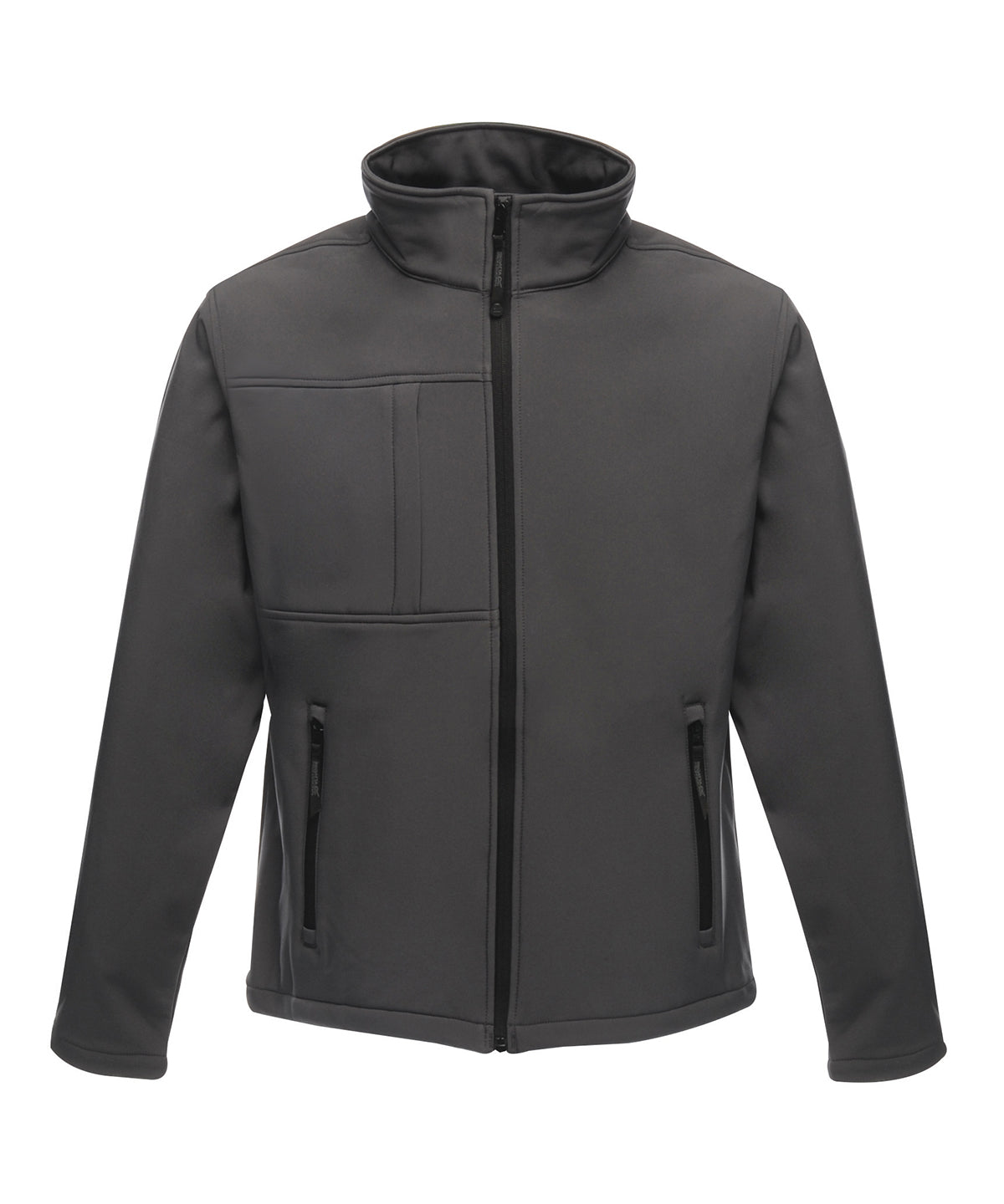 Tryck din logga på Softshelljackor från Regatta Professional - Anpassa Octagon II tryckbar softshell med 3-lagers membran i färgen Mörkgrå för företag, föreningar och privatpersoner