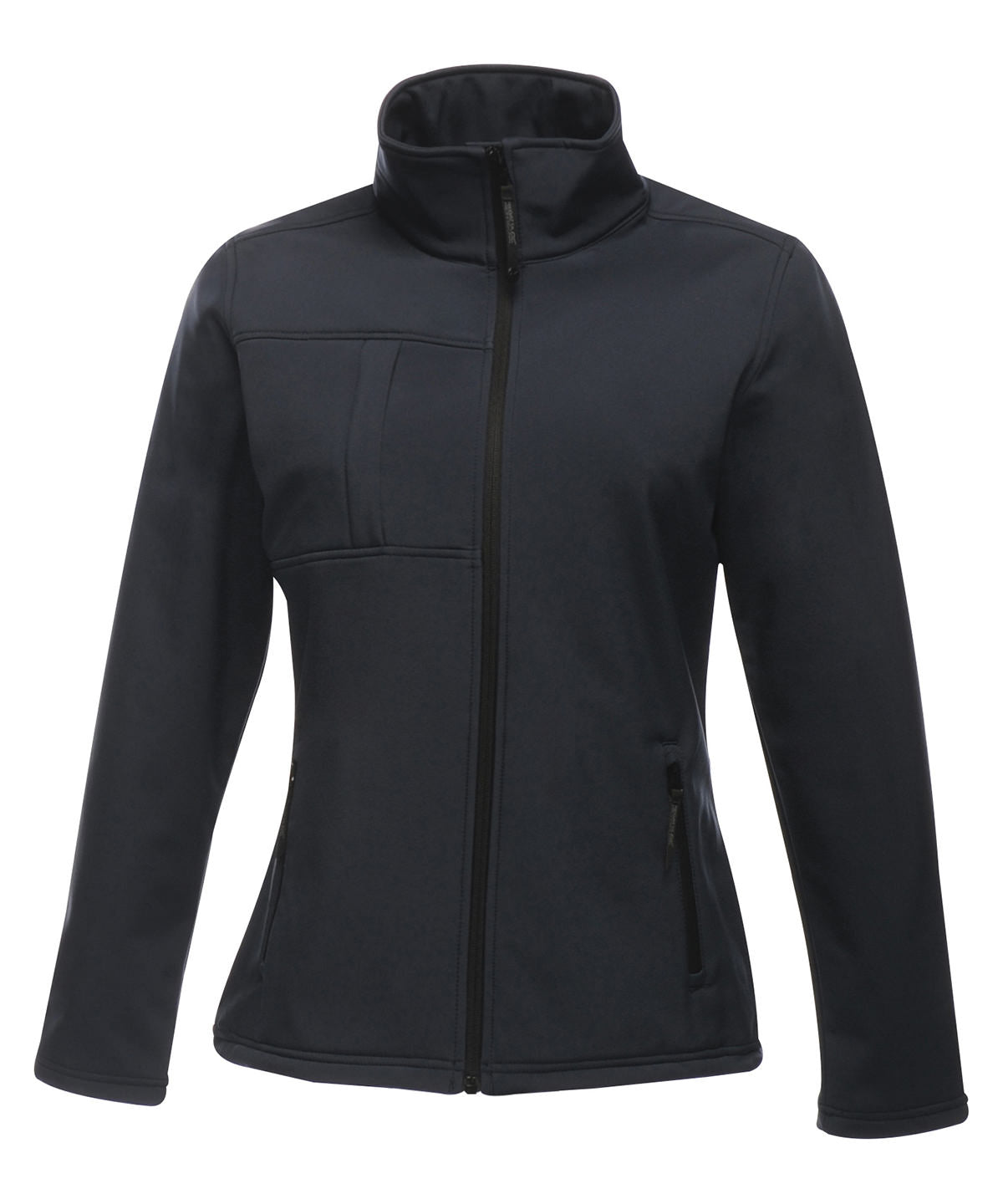 Tryck din logga på Softshelljackor från Regatta Professional - Anpassa Dam Octagon II tryckbar softshell med 3-lagers membran i färgen Marinblå för företag, föreningar och privatpersoner