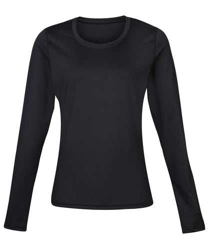 Tryck din logga på Underställ från Rhino - Anpassa Långärmad Rhino baselayer för damer i färgen Svart för företag, föreningar och privatpersoner