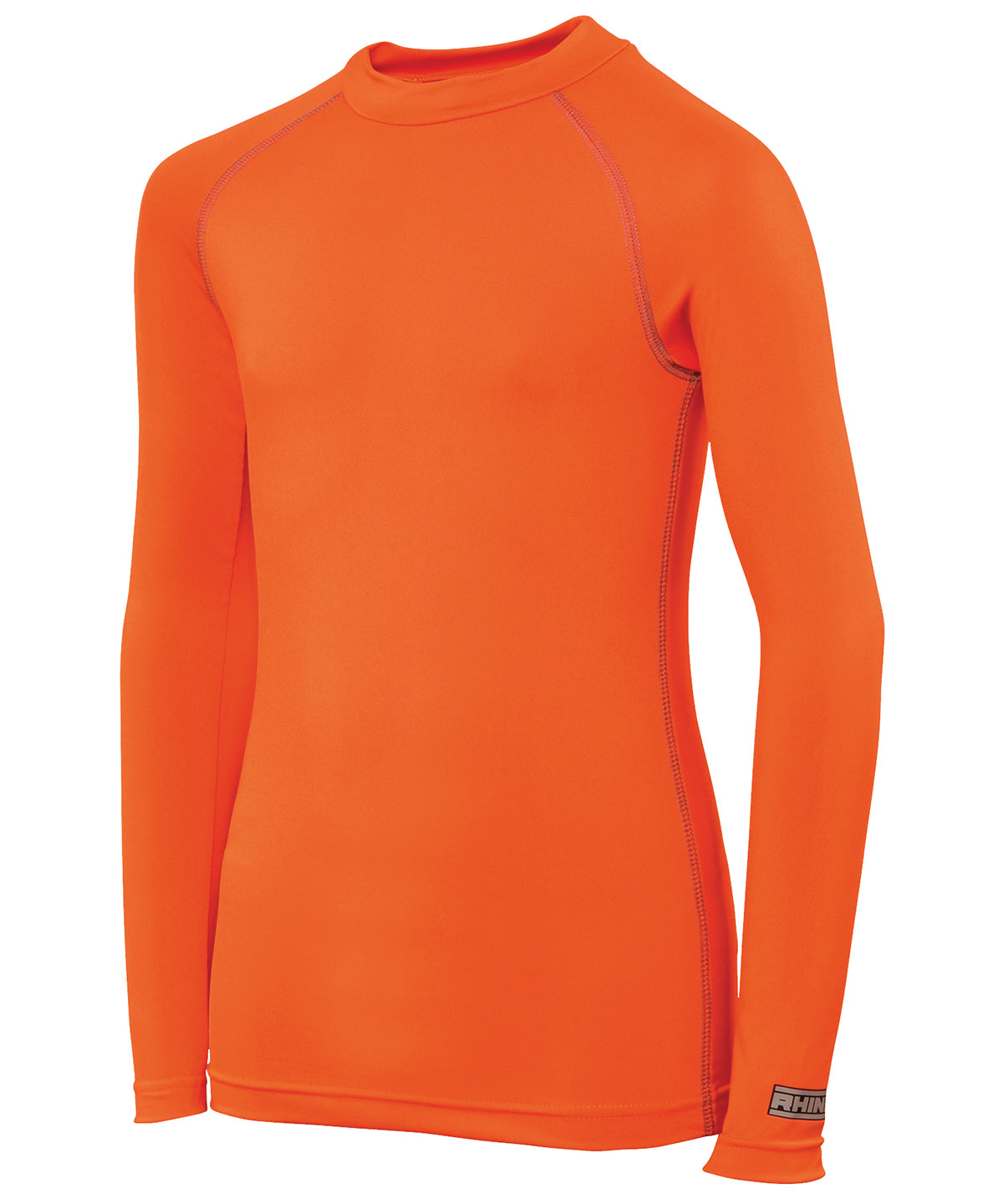 Tryck din logga på Underställ från Rhino - Anpassa Rhino baselayer långärmad - juniorer i färgen Mellan Orange för företag, föreningar och privatpersoner