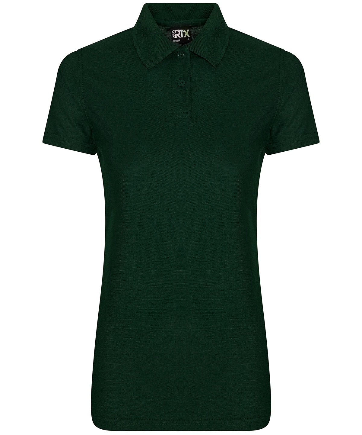 Tryck din logga på Piké från ProRTX - Anpassa Pro Polyester Polo - Dam i färgen Djup grön för företag, föreningar och privatpersoner