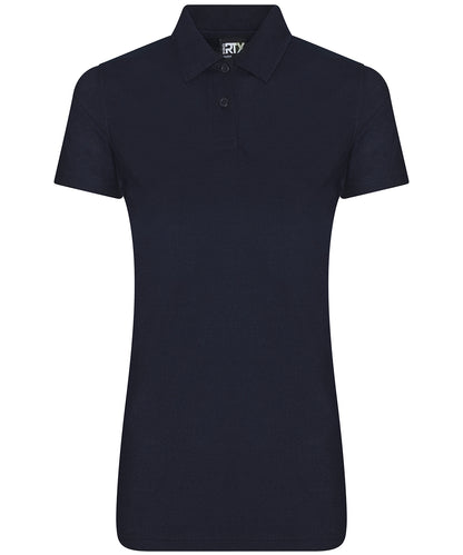 Tryck din logga på Piké från ProRTX - Anpassa Pro Polyester Polo - Dam i färgen Marinblå för företag, föreningar och privatpersoner