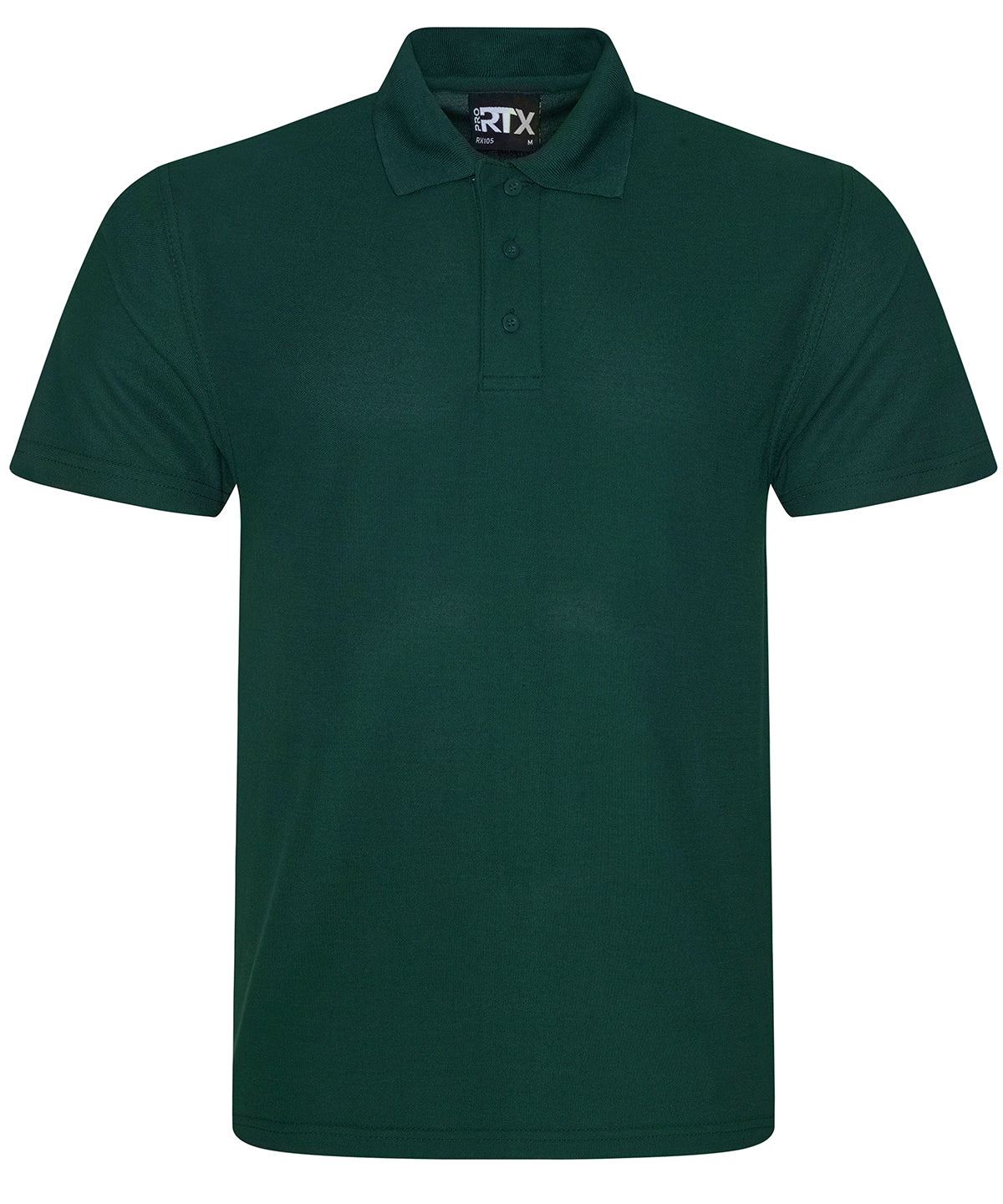 Tryck din logga på Piké från ProRTX - Anpassa Pro Polyester Polo i färgen Djup grön för företag, föreningar och privatpersoner