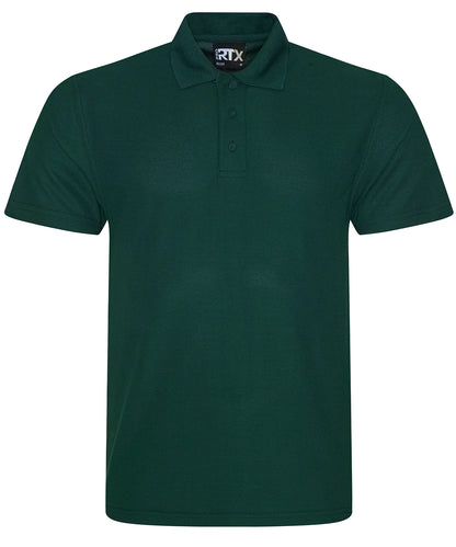 Tryck din logga på Piké från ProRTX - Anpassa Pro Polyester Polo i färgen Djup grön för företag, föreningar och privatpersoner