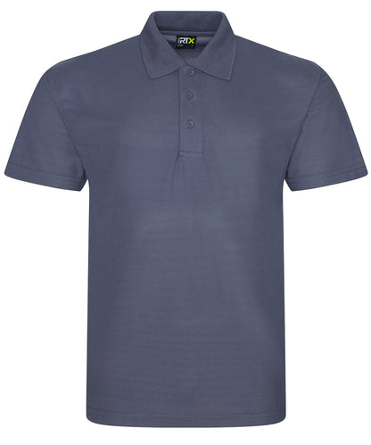 Tryck din logga på Piké från ProRTX - Anpassa Pro Polyester Polo i färgen Mörkgrå för företag, föreningar och privatpersoner