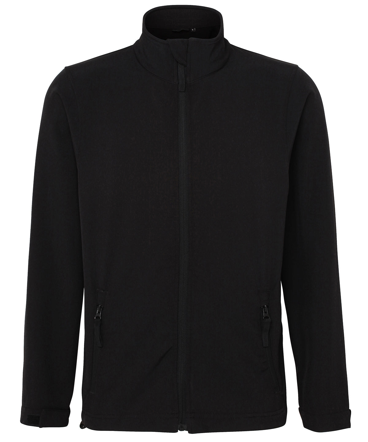 Tryck din logga på Softshelljackor från ProRTX - Anpassa Pro 2-lagers softshell i färgen Svart för företag, föreningar och privatpersoner