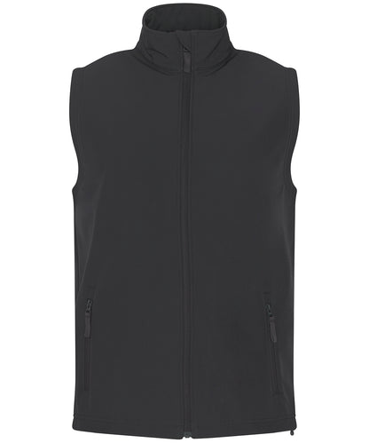 Tryck din logga på Termovästar från ProRTX - Anpassa Pro 2-lagers softshell väst i färgen Mörkgrå för företag, föreningar och privatpersoner
