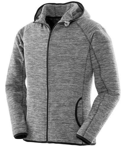 Tryck din logga på Hoodies från Spiro - Anpassa Spiro Dam - Microfleece-Hoodie i färgen Ljunggrå för företag, föreningar och privatpersoner