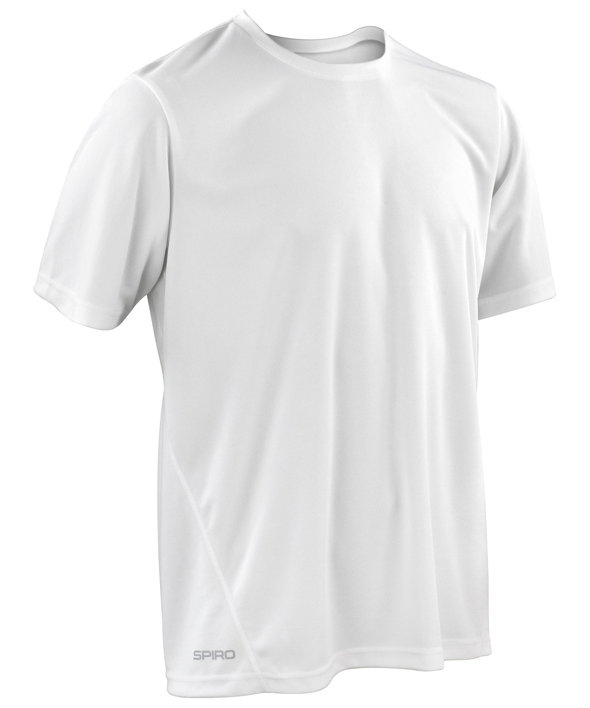 Tryck din logga på T-shirts från Spiro - Anpassa Spiro snabbttorkande kortärmad t-shirt i färgen Vit för företag, föreningar och privatpersoner