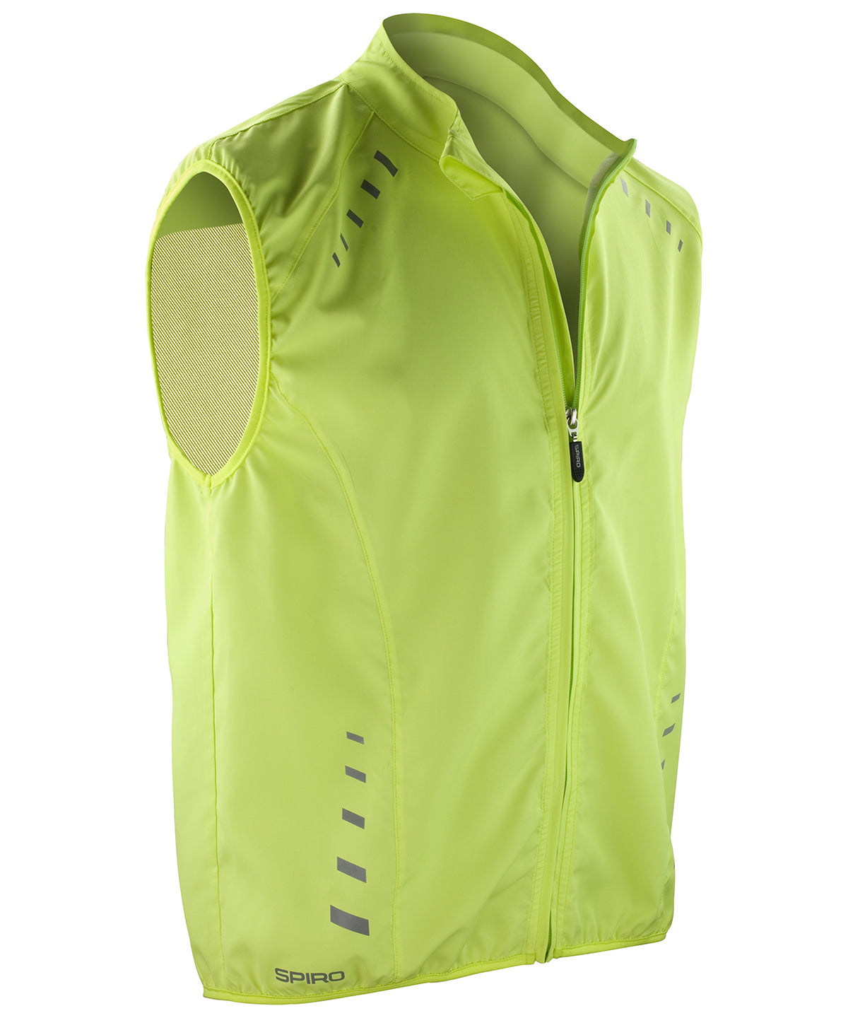 Tryck din logga på Termovästar från Spiro - Anpassa Spiro bikewear crosslite väst i färgen Lime för företag, föreningar och privatpersoner