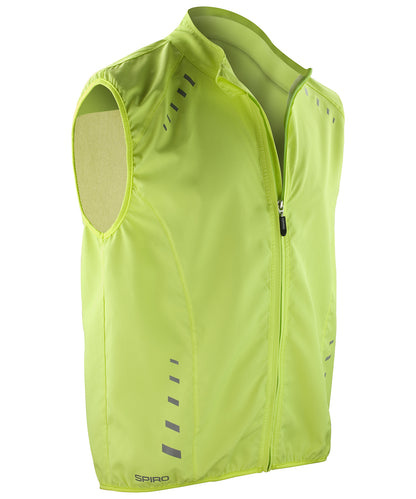 Tryck din logga på Termovästar från Spiro - Anpassa Spiro bikewear crosslite väst i färgen Lime för företag, föreningar och privatpersoner