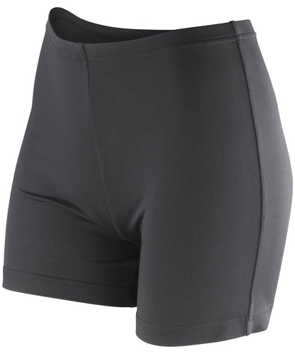 Tryck din logga på Shorts från Spiro - Anpassa Softex shorts i färgen Svart för företag, föreningar och privatpersoner