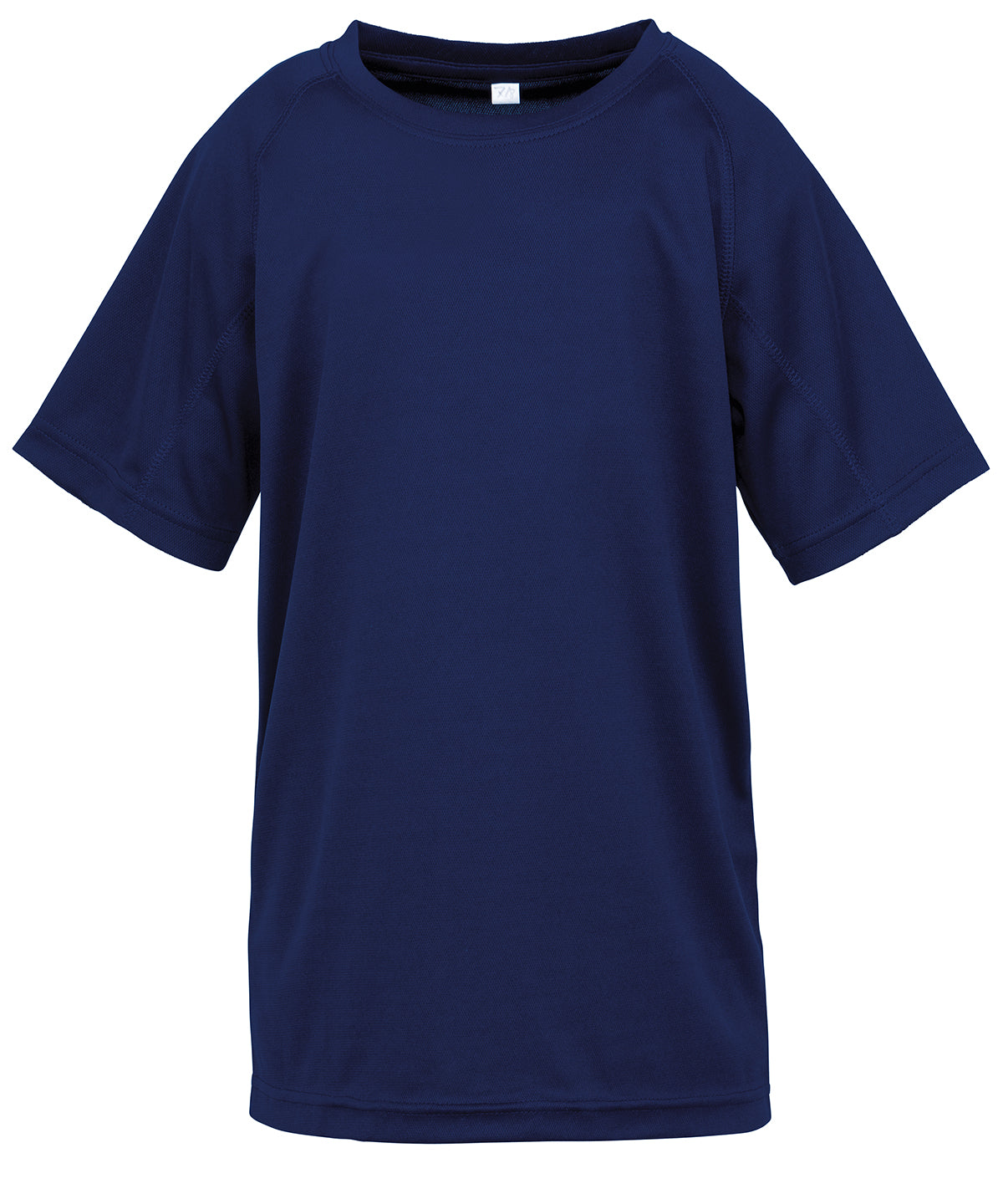 Tryck din logga på T-shirts från Spiro - Anpassa Junior performance aircool t-shirt i färgen Marinblå för företag, föreningar och privatpersoner