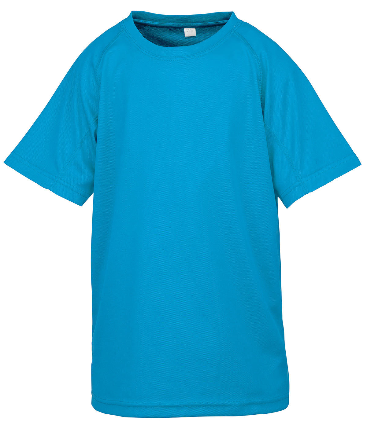 Tryck din logga på T-shirts från Spiro - Anpassa Junior performance aircool t-shirt i färgen Turkos för företag, föreningar och privatpersoner