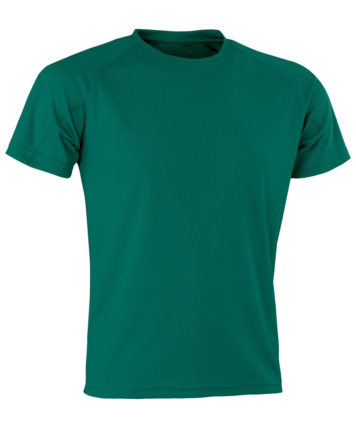 Tryck din logga på T-shirts från Spiro - Anpassa Prestanda Aircool tee i färgen Djup grön för företag, föreningar och privatpersoner
