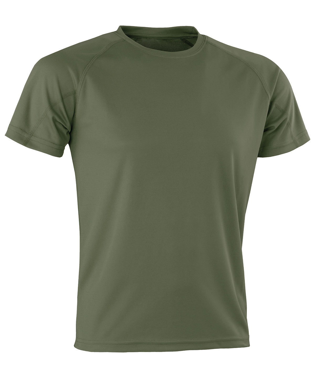 Tryck din logga på T-shirts från Spiro - Anpassa Prestanda Aircool tee i färgen Mörkgrön för företag, föreningar och privatpersoner