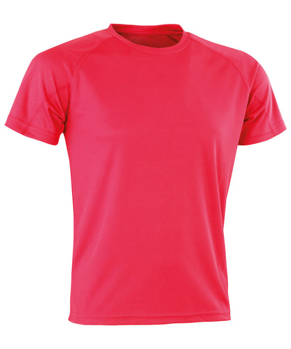 Tryck din logga på T-shirts från Spiro - Anpassa Prestanda Aircool tee i färgen Neonrosa för företag, föreningar och privatpersoner
