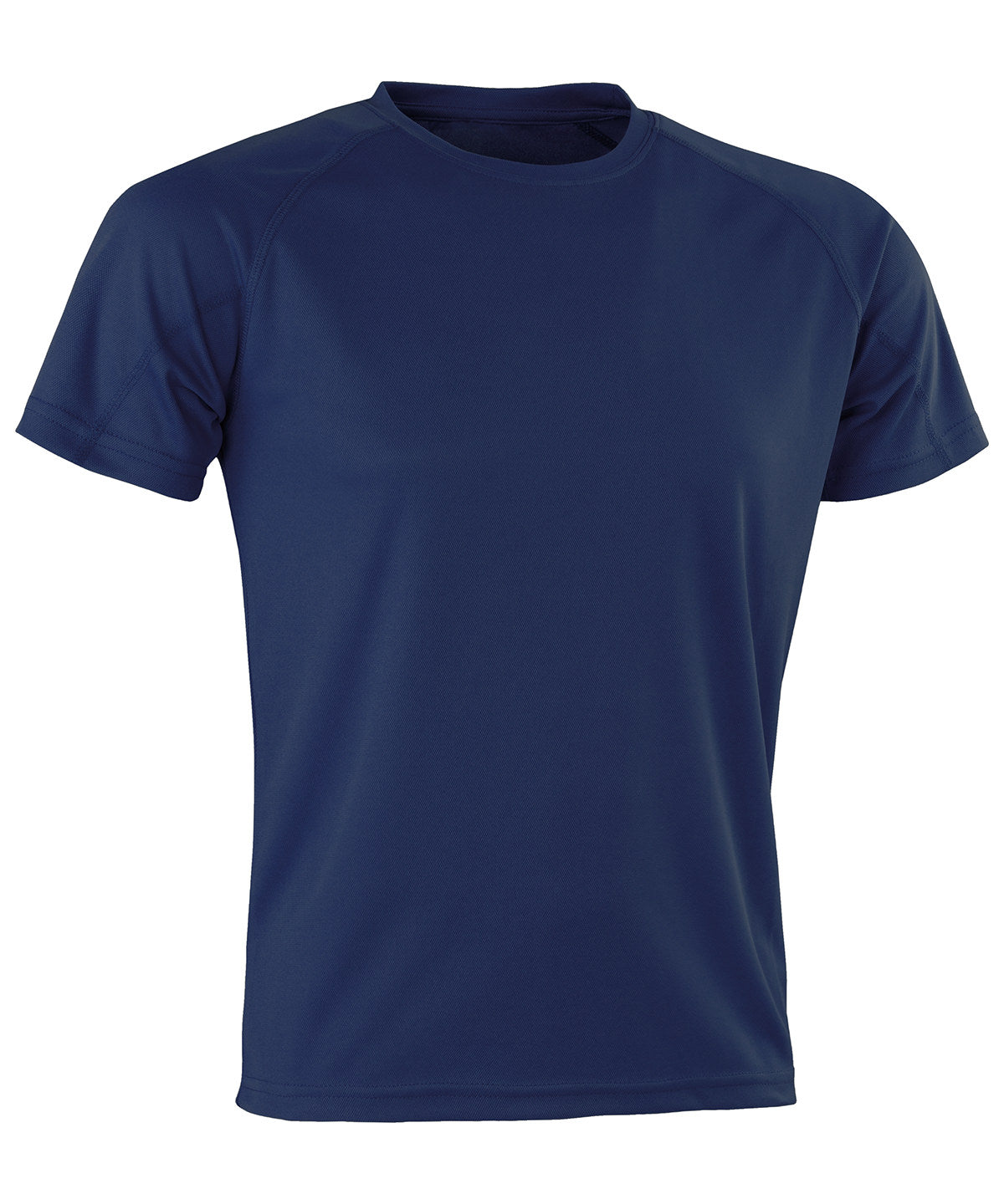 Tryck din logga på T-shirts från Spiro - Anpassa Prestanda Aircool tee i färgen Marinblå för företag, föreningar och privatpersoner