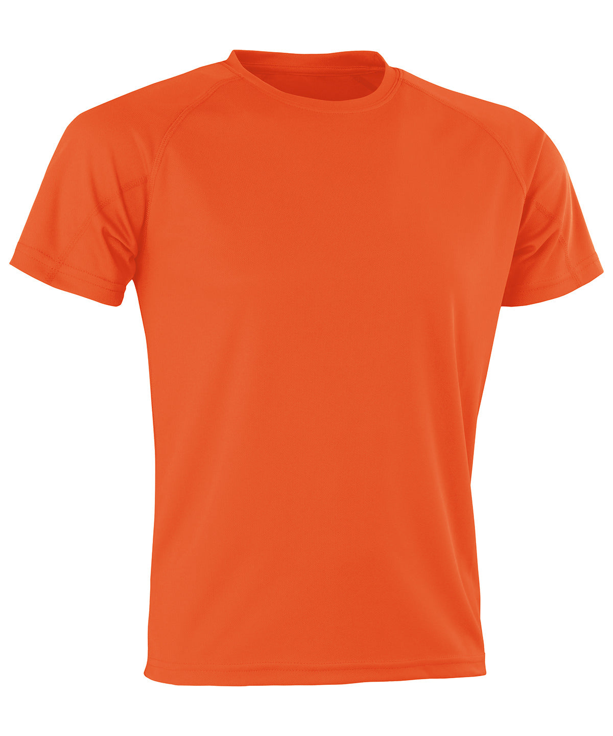 Tryck din logga på T-shirts från Spiro - Anpassa Prestanda Aircool tee i färgen Mellan Orange för företag, föreningar och privatpersoner