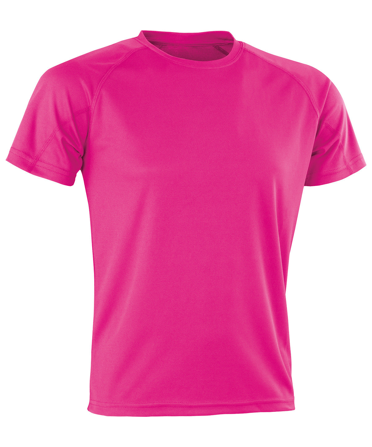 Tryck din logga på T-shirts från Spiro - Anpassa Prestanda Aircool tee i färgen Mellanrosa för företag, föreningar och privatpersoner