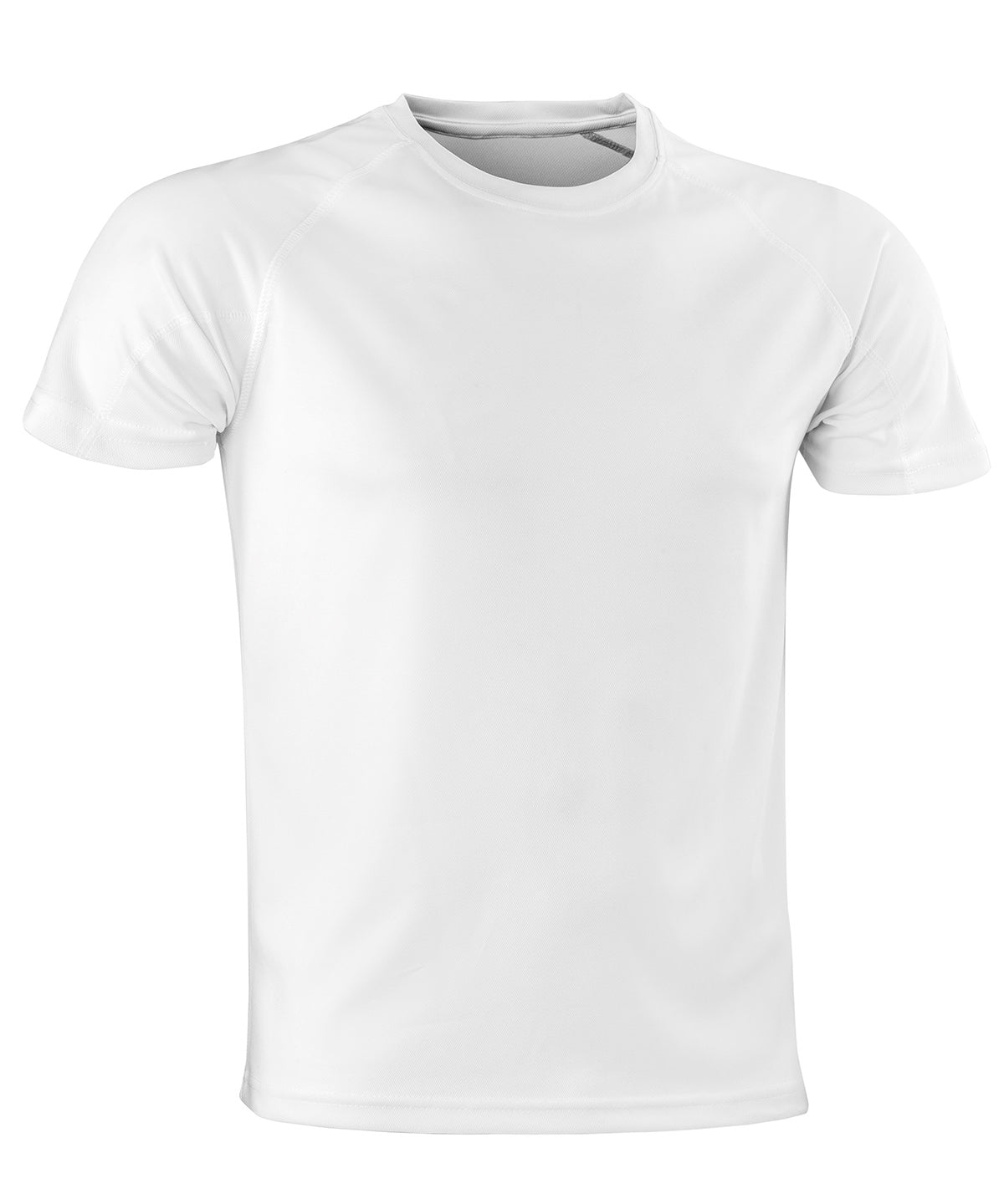 Tryck din logga på T-shirts från Spiro - Anpassa Prestanda Aircool tee i färgen Vit för företag, föreningar och privatpersoner