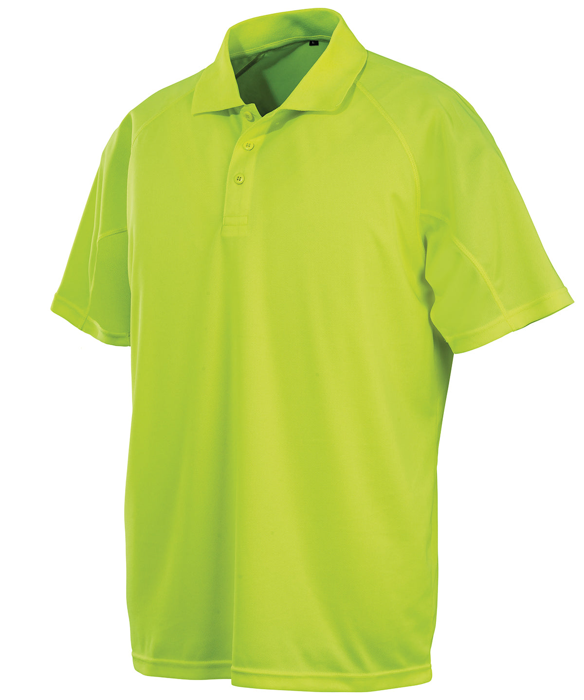 Tryck din logga på Piké från Spiro - Anpassa Performance Aircool Polo i färgen Neon gul för företag, föreningar och privatpersoner
