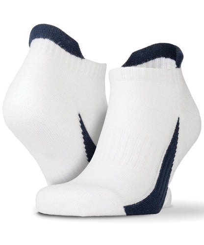 Tryck din logga på Strumpor från Spiro - Anpassa 3-pack sport-sneakersockor i färgen Vit för företag, föreningar och privatpersoner