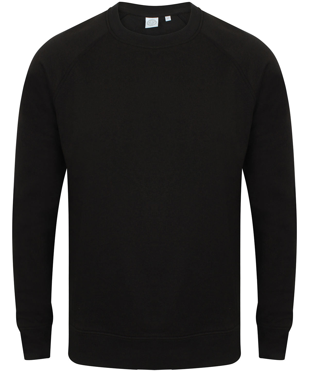 Tryck din logga på Sweatshirts från SF - Anpassa SF Unisex - Sweatshirt med Smal Passform i färgen Svart för företag, föreningar och privatpersoner