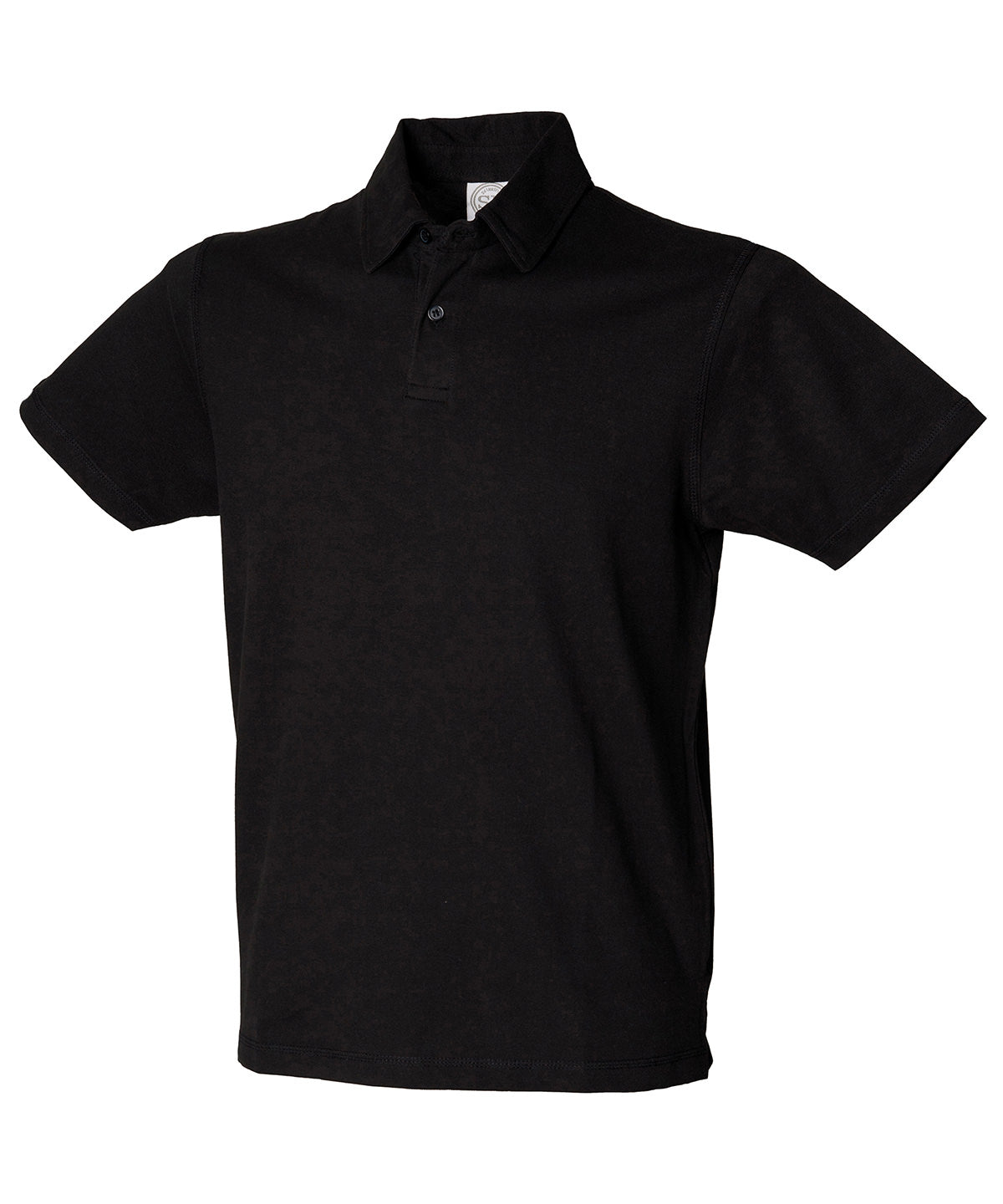 Tryck din logga på Piké från SF - Anpassa Short Sleeve Stretch Polo i färgen Svart för företag, föreningar och privatpersoner