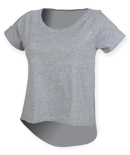 Tryck din logga på T-shirts från SF - Anpassa T-shirt med droppdetalj i färgen Ljunggrå för företag, föreningar och privatpersoner