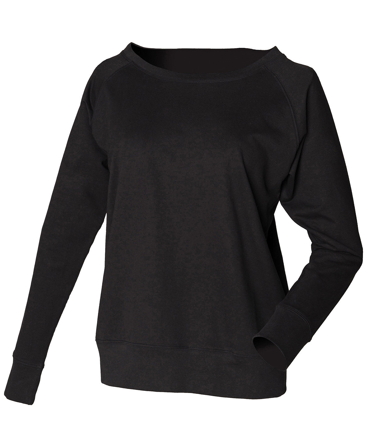Tryck din logga på Sweatshirts från SF - Anpassa SF Dam - Slungtröja i färgen Svart för företag, föreningar och privatpersoner