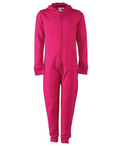 Tryck din logga på Jumpsuits från SF - Anpassa Barn allt-i-ett i färgen Fuchsia för företag, föreningar och privatpersoner