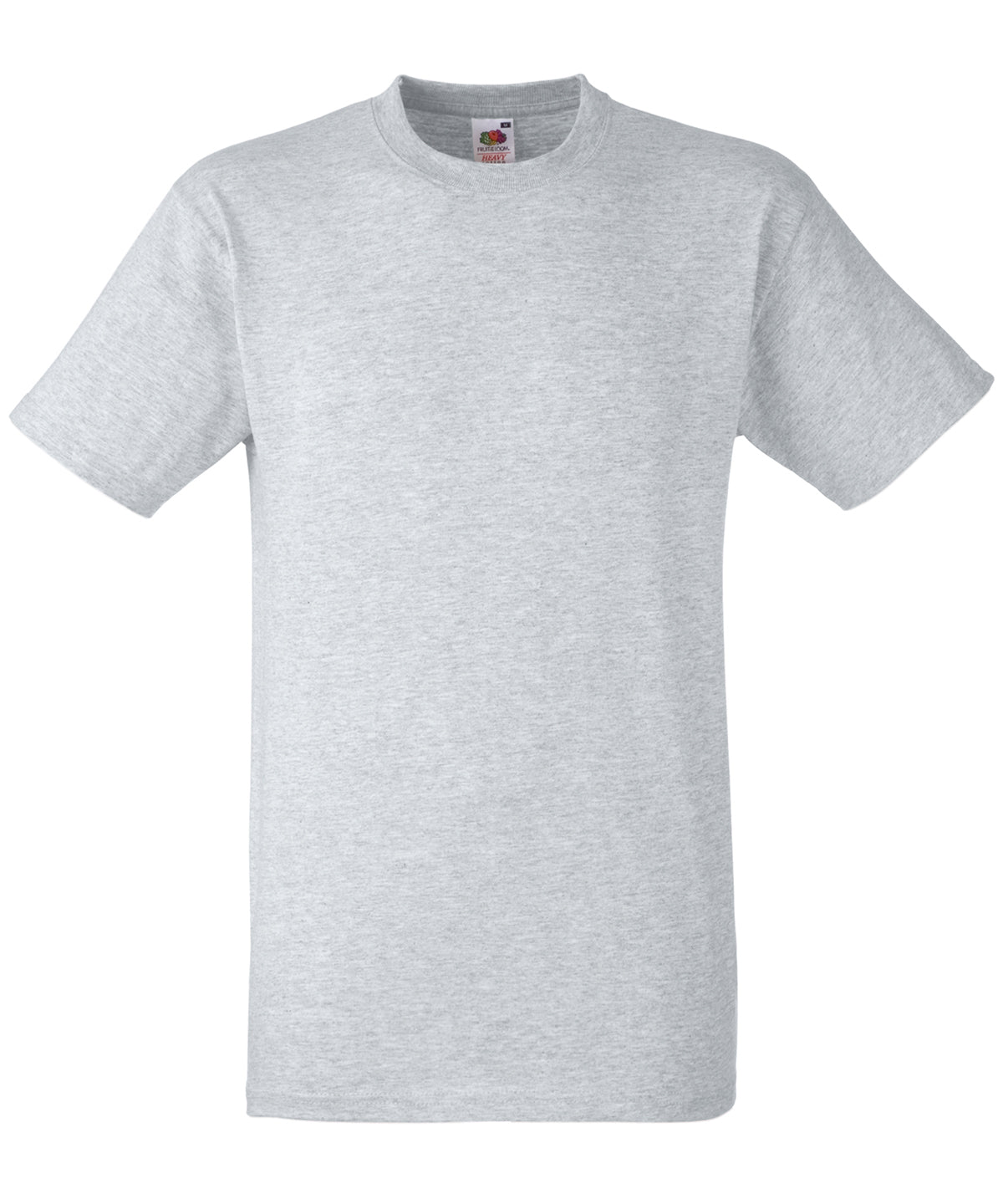 Tryck din logga på T-shirts från Fruit of the Loom - Anpassa Heavy T - Unisex i färgen Ljunggrå för företag, föreningar och privatpersoner