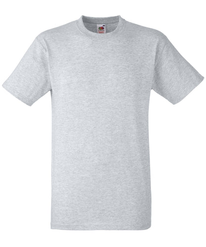 Tryck din logga på T-shirts från Fruit of the Loom - Anpassa Heavy T - Unisex i färgen Ljunggrå för företag, föreningar och privatpersoner