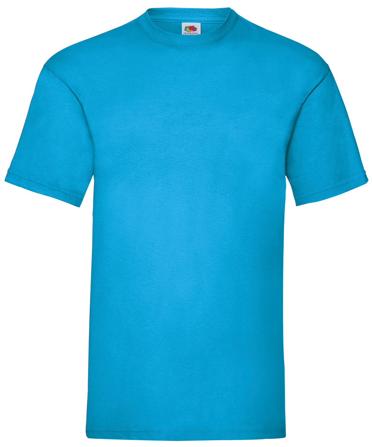 Tryck din logga på T-shirts från Fruit of the Loom - Anpassa Valueweight T i färgen Mellanblå för företag, föreningar och privatpersoner