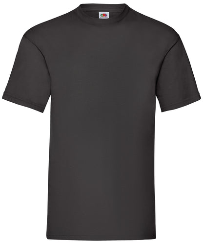 Tryck din logga på T-shirts från Fruit of the Loom - Anpassa Valueweight T i färgen Svart för företag, föreningar och privatpersoner