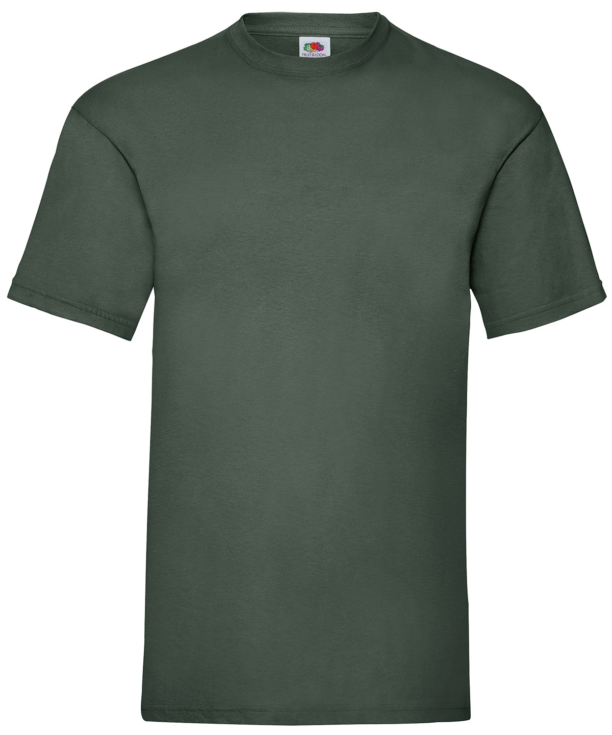 Tryck din logga på T-shirts från Fruit of the Loom - Anpassa Valueweight T i färgen Djup grön för företag, föreningar och privatpersoner